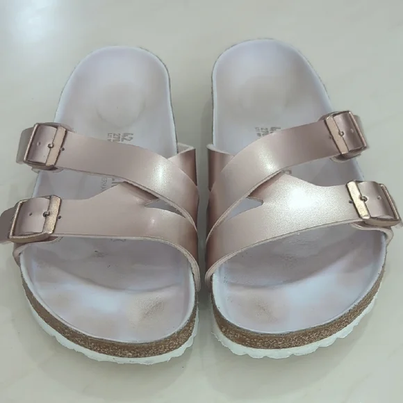 Birkenstock  - Yao Birko Flor, Women's Rose Gold Sandals - Picture 5 of 5